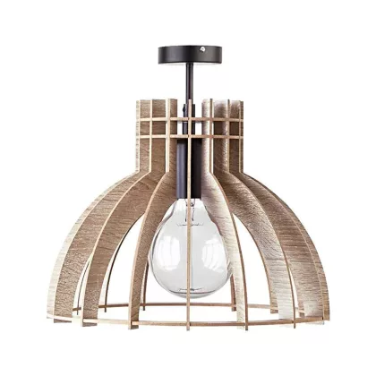 ELMARK 955WOODY/4 WOODY-4 FÜGGESZTÉK 1XE27 FEKETE/FA