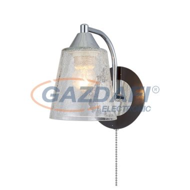 ELMARK 955ZORY1W "Zory" falikar kapcsolóval, 1xE27, wenge/króm, 180x180x230mm, A++-E