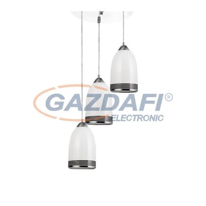   ELMARK 956613 "Rubin" függeszték, 3xE27, fehér, A++-E