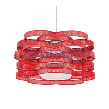 ELMARK 956680R "Monza" függeszték, 1xE27, piros, A++-E