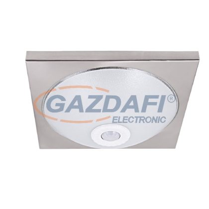   ELMARK 958120MCH "Sensor" mennyezeti lámpa mozgásérzékelvel, 2xE27, szatén nikkel, 300x300mm, A++-E, 360°, max. 6m, 10s-7m, 3-2000lux