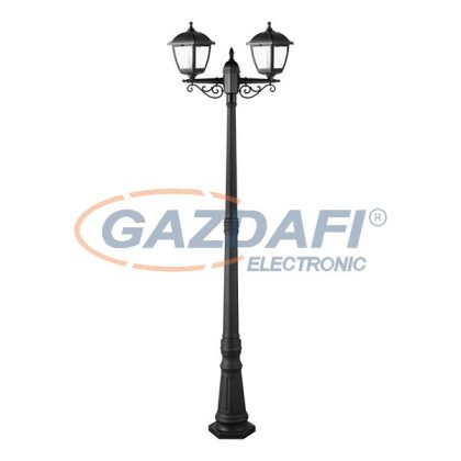   ELMARK 96511F2/BL PAUL kültéri állólámpa 1XE27 fekete H2174 IP44 Hossz:600/Ma:2174/Szé:190