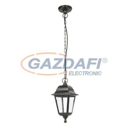   ELMARK 96514P/BL KEVIN kültéri függeszték 1XE27 fekete IP44 Hossz:150/Ma:825/Szé:150