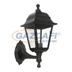   ELMARK 96514WU/BL KEVIN kültéri falikar "fel" 1XE27 fekete IP44 Hossz:197/Ma:350/Szé:150