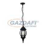 ELMARK 96515P/BL JAMES kültéri függeszték 1XE27 fekete IP44 Hossz:165/Ma:940/Szé:165