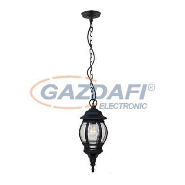 ELMARK 96515P/BL JAMES kültéri függeszték 1XE27 fekete IP44 Hossz:165/Ma:940/Szé:165