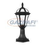   ELMARK 96516MF/BL STEVEN kültéri állólámpa 1XE27 fekete H529 IP44 Hossz:176/Ma:476/Szé:176