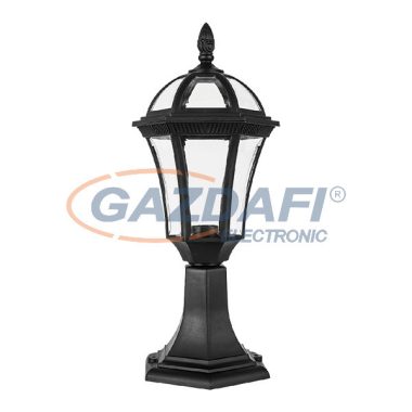 ELMARK 96516MF/BL STEVEN kültéri állólámpa 1XE27 fekete H529 IP44 Hossz:176/Ma:476/Szé:176