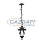   ELMARK 96516P/BL STEVEN kültéri függeszték 1XE27 fekete IP44 Hossz:176/Ma:882/Szé:176