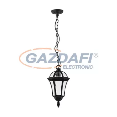 ELMARK 96516P/BL STEVEN kültéri függeszték 1XE27 fekete IP44 Hossz:176/Ma:882/Szé:176