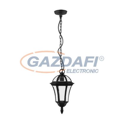 ELMARK 96516P/BL STEVEN kültéri függeszték 1XE27 fekete IP44 Hossz:176/Ma:882/Szé:176