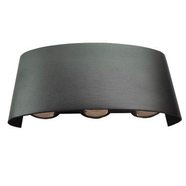 ELMARK 969LEDW0640/BL LED FALIKON 6X1W 4000K IP54 FEKETE