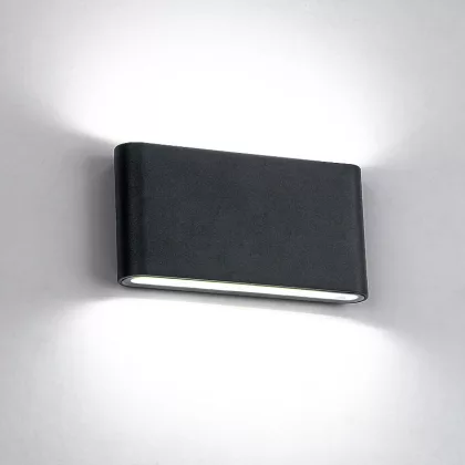   ELMARK 969LEDW12/BL 969 LED FALI LÁMPA KEREK 2X6W 4000K IP65 FEKETE