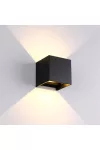 ELMARK 969led100S/BL 969 LED FALI LÁMPA SZÖGLETES 2X5W 4000K IP54 FEKETE
