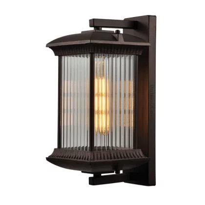 ELMARK 96ALAN1W/BL ALAN GARDEN WALL LAMP BLACK, IP54