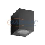   ELMARK 96GRF320/BL GRF320 homlokzat világító 1XGU10 IP54 fekete Hossz:70/Ma:90/Szé:92