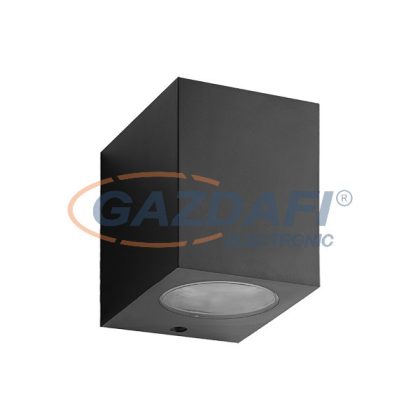 ELMARK 96GRF320/BL GRF320 homlokzat világító 1XGU10 IP54 fekete Hossz:70/Ma:90/Szé:92