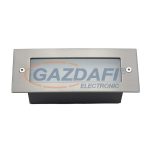   ELMARK 96GRFLED003 LED kültéri, falba süllyeszthet lámpa, 1.5W, 230V, 30lm, 6000-6500K, szatén nikkel, 110x45x54mm, IP54, A++-A, 30000h