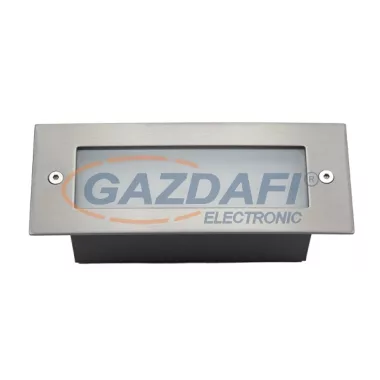 ELMARK 96GRFLED003 LED kültéri, falba süllyeszthet lámpa, 1.5W, 230V, 30lm, 6000-6500K, szatén nikkel, 110x45x54mm, IP54, A++-A, 30000h