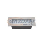   ELMARK 96GRFLED004 LED kültéri, falba süllyeszthet lámpa, 2W, 230V, 35lm, 6000-6500K, szatén nikkel, 170x68x57mm, IP54, A++-A, 30000h