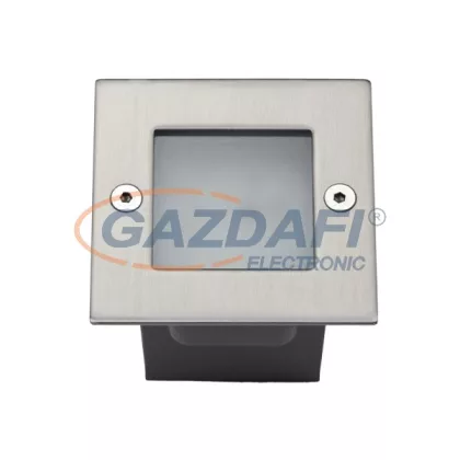   ELMARK 96GRFLED007 LED talajlámpa, 1.2W, 230V, 30lm, 6000-6500K, szatén nikkel, 70x70x54mm, IP54, A++-A