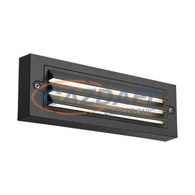 ELMARK 96GRFLED301/6BL GRF301 LED HOMLOKZATI VILÁGÍTÓ 6W 4000K IP65 FEKETE 120LM HOSSZ:255/MA:90/SZÉ:42