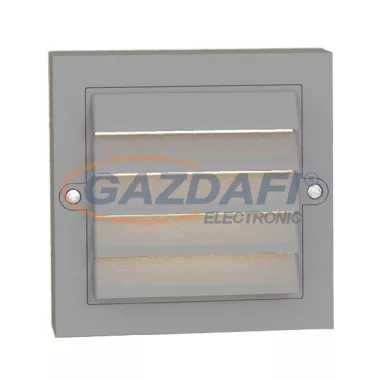 ELMARK 96GRFLED304/6GR GRF304 LED homlokzat világító 6W 4000K IP65 szürke 100lm Hossz:135/Ma:135/Szé:42