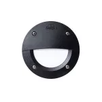   ELMARK 96LETI100EL/BL LETI 100EL LED süllyesztett kültéri fali lámpa 3W 4000K IP55 fekete 350lm 230V
