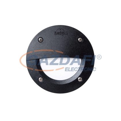   ELMARK 96LETI100EL/BL LETI 100EL LED süllyesztett kültéri fali lámpa 3W 4000K IP55 fekete 350lm 230V