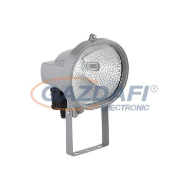 ELMARK 989012LED "Vega" LED fényvet, Epistar, 7.5W, R7S, 230V, 700lm, 4000K, szürke, 260x210x230mm, IP65, A++-A, 20000h