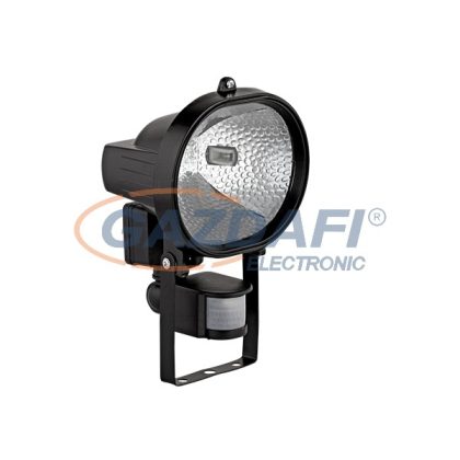   ELMARK 989020 "HVO/S" Halogén fényvet mozgásérzékelvel, R7s, J118, 500W, 230V, fekete, IP44, E/A++-E, 180°