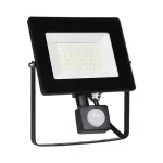   ELMARK 98HELIOS30SEN "Helios" fényvet mozgásérzékelvel, LED, 30W, 230V, 5500K, 2400lm, fekete, 173x35x136mm, IP65, A++-A, 15000h, 110°, max. 8m, 3s-1m, 2-1000lux