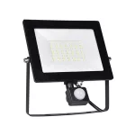   ELMARK 98HELIOS50SEN "Helios" fényvet mozgásérzékelvel, LED, 50W, 230V, 5500K, 4000lm, fekete, 210x35x163mm, IP65, A++-A, 15000h, 110°, max. 8m, 3s-1m, 2-1000lux