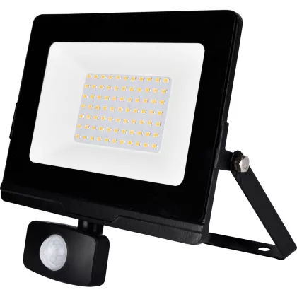   ELMARK 98OMEGA50SBLCWE OMEGA50 LED FLOODLIGHT WITH SEN. 50W 5500K IP65+EM