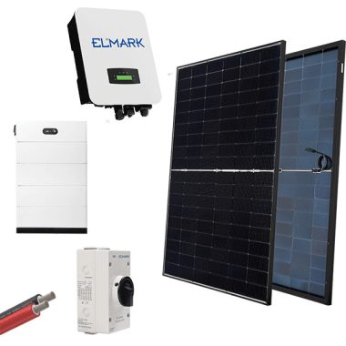 ELMARK 98SOL10003HM/6E HIBRID 3P NAPELEM RENDSZER 430W PANELEKKEL + INVERTER ELMARK 10kW + AKKU