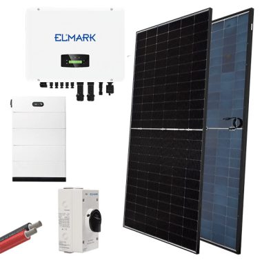 ELMARK 98SOL15003HM/7E HIBRID 3P NAPELEM RENDSZER 580W PANELEKKEL + INVERTER ELMARK 15kW + AKKUMULÁTOR