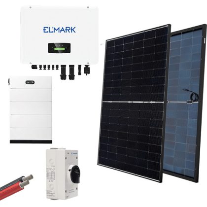   ELMARK 98SOL20003HM/6E HIBRID 3F NAPELEM RENDSZER 430W PANELLAL + ELMARK 20kW INVERTER + AKKUMULÁTOR