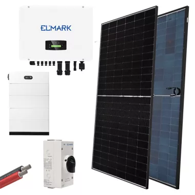 ELMARK 98SOL20003HM/7E HIBRID 3P NAPELEM RENDSZER 580W PANELLEL + INVERTER ELMARK 20kW + AKKU
