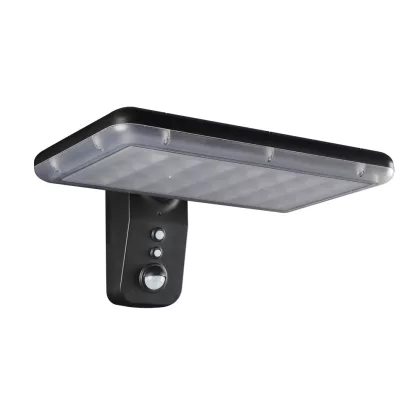 ELMARK 98SOL317 SOLAR WALL LAMP 15W IP65 WITH SENSOR, BLACK