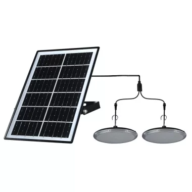 ELMARK 98SOL318 SOLAR LED PENDANT LIGHTS 2X5W IP65, BLACK