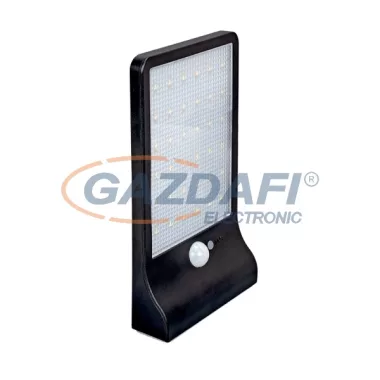 ELMARK 98SOL36 "SOL" LED szolár lámpa mozgásérzékelvel, 36LEDSMD, 400lm, fekete, IP44, 2200mAh, 3-6 méter