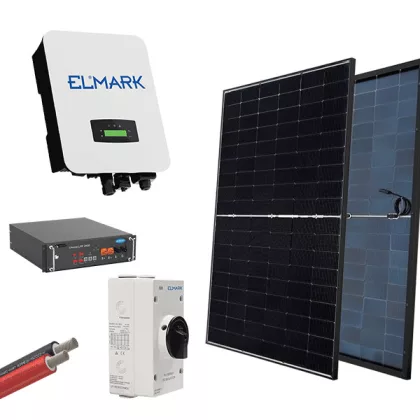 ELMARK 98SOL5000HM/6E HIBRID 1P NAPENERGIA RENDSZER 430W PANELEKKEL + INVERTÁLÓ ELMARK 5kW ELMARK 98SOL5000HM/6E HIBRID 1P NAPENERGIA RENDSZER 430W PANELEKKEL + INVERTÁLÓ ELMARK 5kW