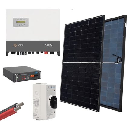   ELMARK 98SOL6003HM/6S HIBRID 3F NAPELEM RENDSZER 430W PANELEKKEL + INVERTER SOLIS 6kW + AKKU