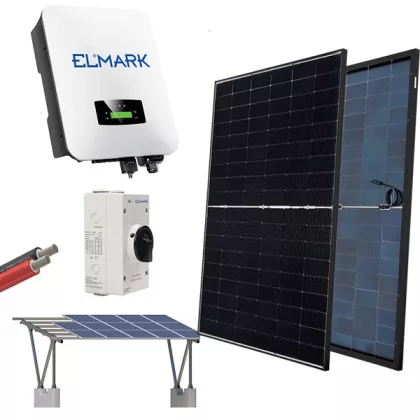 ELMARK 98SOL8003M/6ECP HÁLÓZATI NAPELEM RENDSZER 3P INVERSZORRAL ELMARK 8KW+ KÉSZLET STRUK