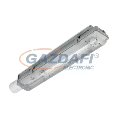 ELMARK 98VARNA133LEDCW "Varna" LED fénycsöves közvilágítási lámpa, PLL, 2G11, 2x20W, 230V, 4000lm, 5500K, szürke, IP65, A++-A