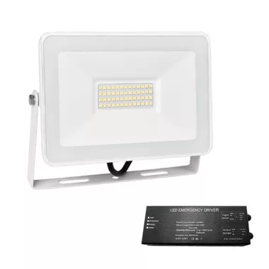 ELMARK 98VEGA100S/WHE VEGA SLIM SMD 100W LED fényvet, kültéri 4000K fehér+ vészvilágító egység A+ -> A++