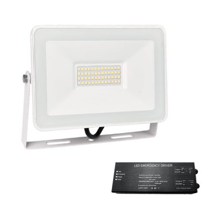   ELMARK 98VEGA100S/WHE VEGA SLIM SMD 100W LED fényvet, kültéri 4000K fehér+ vészvilágító egység A+ -> A++