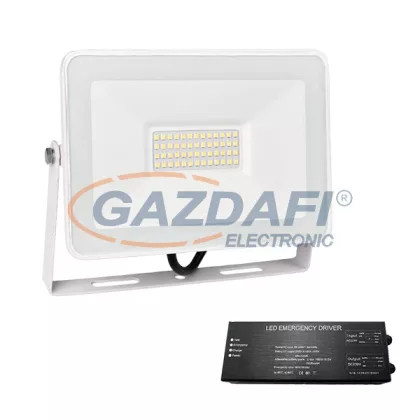 ELMARK 98VEGA50S/WHE VEGA SLIM SMD 50W LED fényvet, kültéri 4000K fehér+ vészvilágító egys