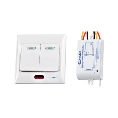 ELMARK 99102 Kétcsatornás távirányító kapcsoló, 220V, 50m, 200W/600W
