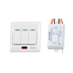   ELMARK 99103 Háromcsatornás távirányító kapcsoló, 220V, 50m, 200W/600W